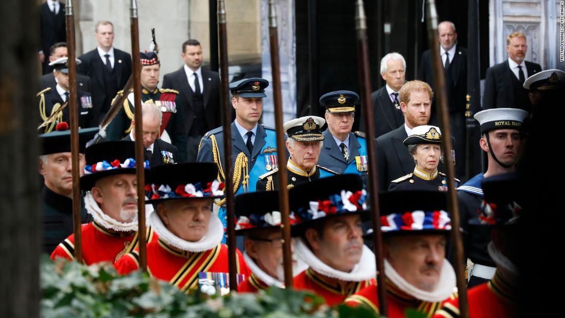 William joins his dad, brother and other members of the royal family during &lt;a href=&quot;http://www.cnn.com/2022/09/19/uk/gallery/queen-elizabeth-ii-funeral/index.html&quot; target=&quot;_blank&quot;&gt;the Queen&#39;s state funeral&lt;/a&gt; in September 2022.