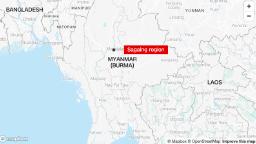 230411120932 sagaing myanmar map hp video Myanmar: Around 100 people killed after junta attack on village, shadow government says