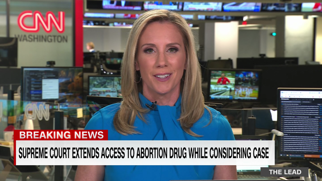 The U.S. Supreme Court extends access to abortion drug for a short time – CNN Video