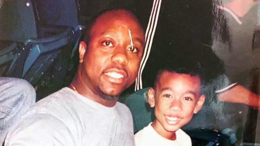 Scott poses for a photo with his nephew Ben at an NBA playoff game in 1998. At the time, he was a member of the Charleston County Council. A couple of years earlier, he ran for a Senate seat in the South Carolina General Assembly.