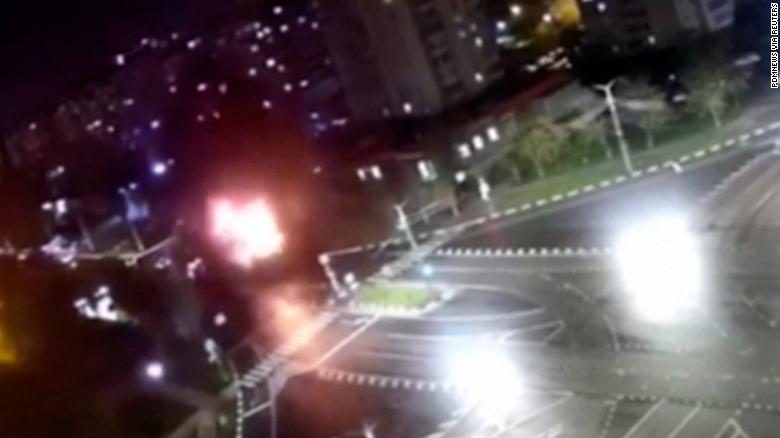 Video shows moment Russian jet accidentally drops bomb on Russian city