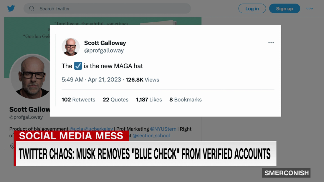 NextImg:Twitter in chaos after blue checks removed  - CNN Video