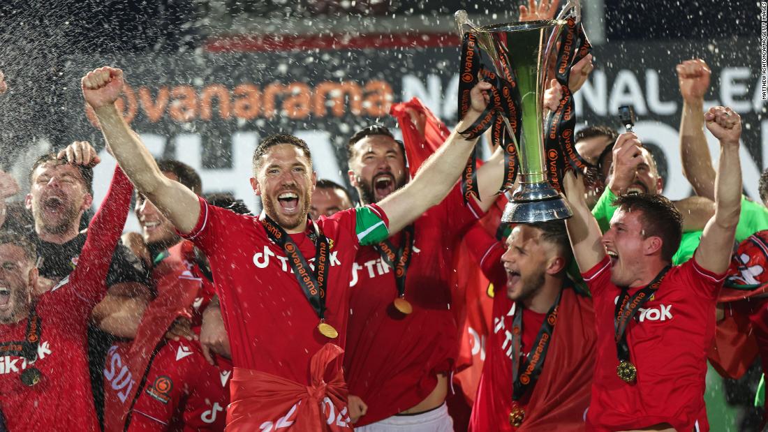 Wrexham were promoted ahead of happy owners Ryan Reynolds and Rob McElhenney