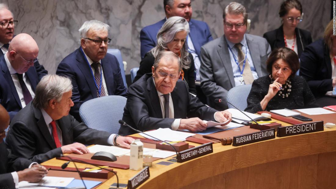 Russian Foreign Minister Lavrov hosts the United Nations meeting on “international peace”, criticized by Western diplomats