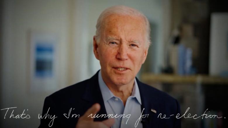 Watch Biden&#39;s video announcing run for second term