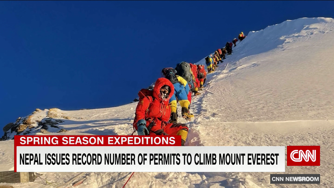 Nepalese authorities issue record number of Everest permits – CNN Video