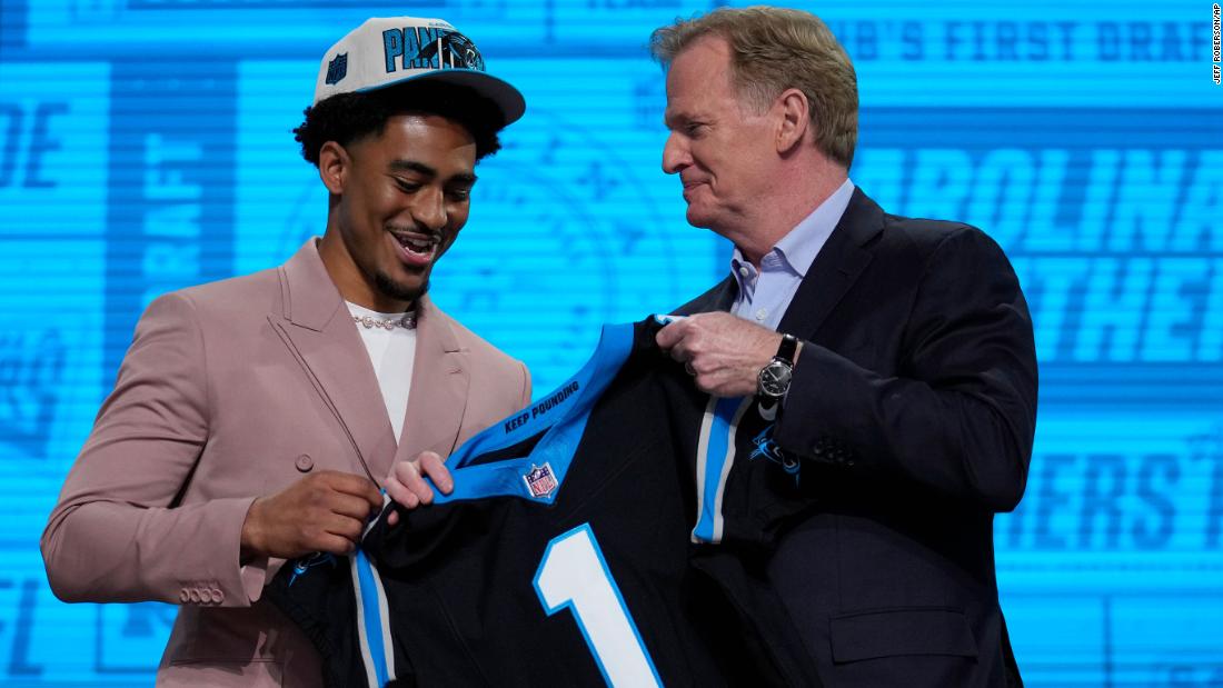 The Carolina Panthers select QB Bryce Young with the first pick of the NFL Draft