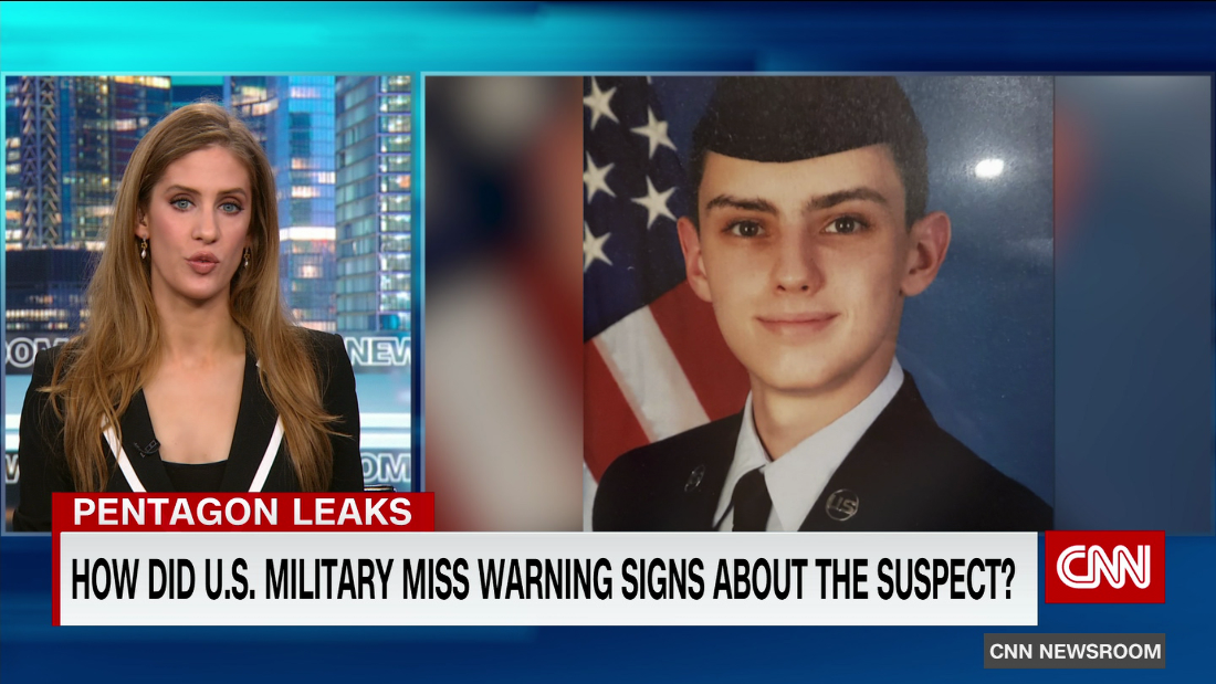Defense personnel alarmed after memos reveal Air Force leadership warned about accused Pentagon leaker but let him continue working (cnn.com)