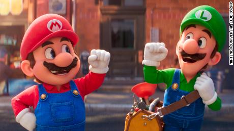 (From left) Mario, voiced by Chris Pratt and Luigi, voiced by Charlie Day, in &#39;The Super Mario Bros. Movie.&#39;