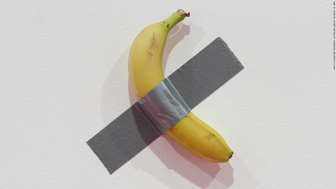 Student eats artwork of a banana duct-taped to a museum wall because 'he was hungry'