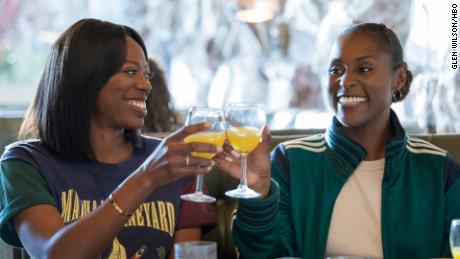 (From left) Yvonne Orji and Issa Rae in &#39;Insecure.&#39;