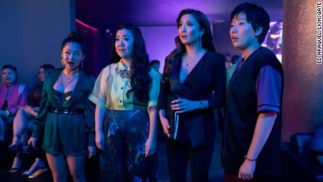 (From left) Stephanie Hsu, Sherry Cola, Ashley Park and Sabrina Wu in &quot;Joy Ride.&quot;