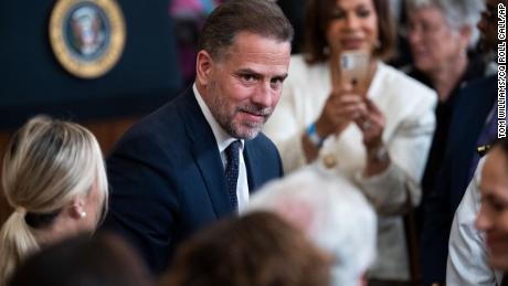 Hunter Biden, the son of President Joe Biden, attends a ceremony to present the Presidential Medal of Freedom, the nation&#39;s highest civilian honor, to 17 recipients at the White House on July 7, 2022. 