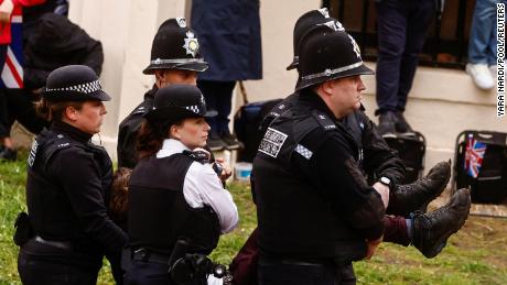 London&#39;s Met Police &quot;regret&quot; the arrest of six protesters during King&#39;s Coronation