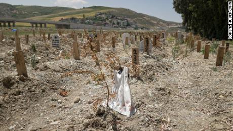 Thousands of people are still unaccounted for from Turkey&#39;s earthquake. Sometimes gravediggers will place belongings of the deceased on an unmarked grave to provide a clue for loved ones searching for them. In Narlıca cemetery, the wooden plank on grave number 236 is draped with a child&#39;s white dress. 