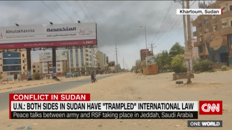 Children caught in the crossfire as rival factions fight in Sudan