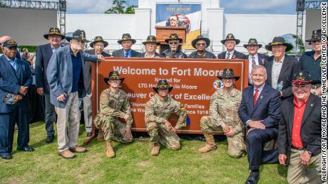 Fort Benning near Columbus, Georgia, was renamed Fort Moore on Thursday to honor the late Lt. Gen. Harold &quot;Hal&quot; Moore and his wife Julia.