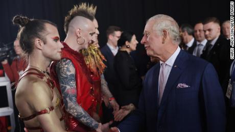 Rockers Lord of the Lost told CNN King Charles was &quot;curious&quot; about their costumes when he visited the Eurovision site.