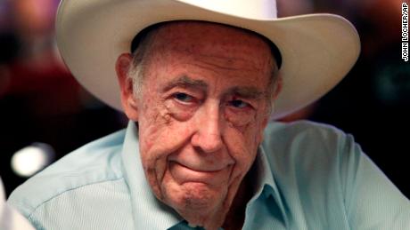 Doyle Brunson, pictured here in 2013, was one of the most famous faces in poker history. 