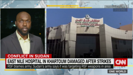 Hospital damaged in Khartoum after strikes