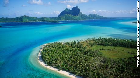 Located in French Polynesia, the popular travel hotspot Bora Bora is one of 30,000 islands in the Pacific Ocean.