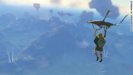 Link takes to the skies in &quot;The Legend of Zelda: Tears of the Kingdom.&quot;