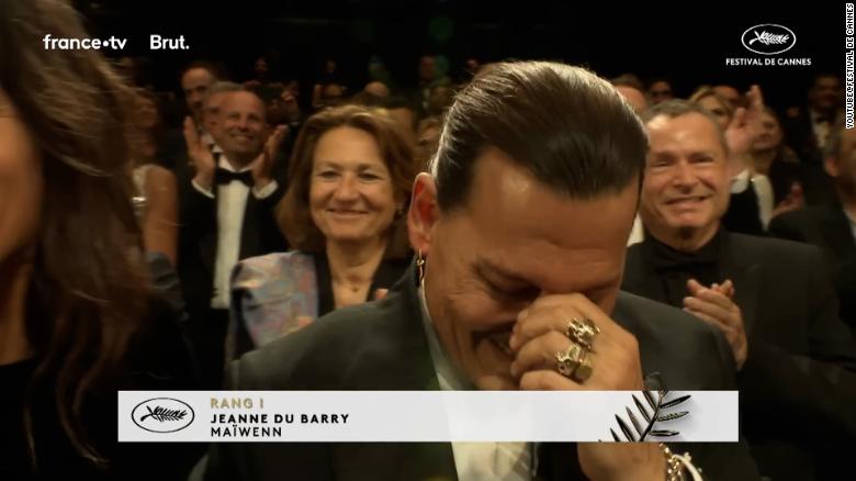 Johnny Depp moved to tears by standing ovation at Cannes Film Festival