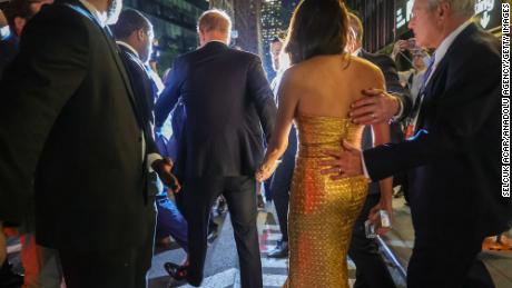 The Sussexes were in New York for the Women of Vision Gala at Ziegfeld Ballroom on Tuesday night.