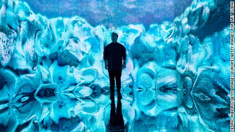 Artist Refik Anadol launched the immersive installation &quot;Glacier Dreams&quot; at Art Dubai 2023 in March.
