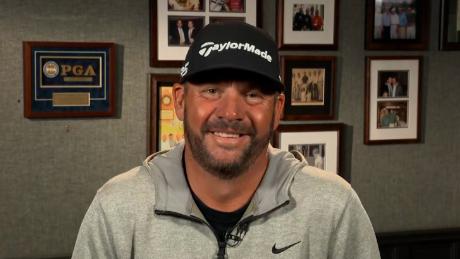 Michael Block was asked about bar tab after PGA Championship finish. Hear his reply