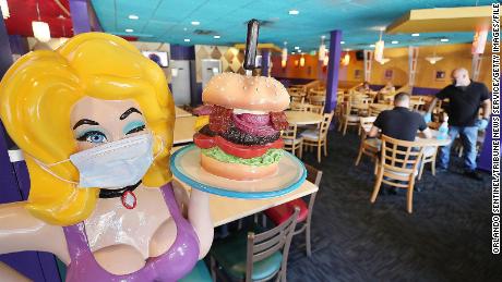 Hamburger Mary&#39;s Orlando is pictured in 2020 during the coronavirus pandemic.