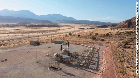 A small compressor station a gas pipeline near Moab, Utah. Environmental advocates are concerned permitting reform could open the door to easier approval of fossil fuel projects.