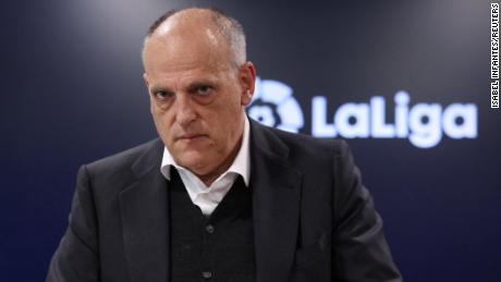 Javier Tebas has been criticized for LaLiga&#39;s handling of racist abuse.