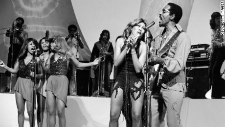 Tina and Ike Turner perform in 1975. 