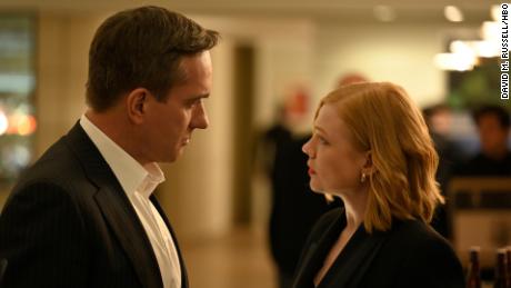 (From left) Matthew McFayden and Sarah Snook in &#39;Succession.&#39;
