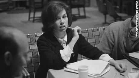 Mary Tyler Moore at a table read for &quot;The Dick Van Dyke Show.&quot;