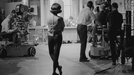 Mary Tyler Moore as Laura Petrie on &quot;The Dick Van Dyke Show&quot; set.