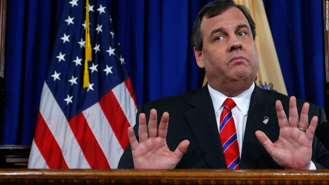 At a March 2014 news conference, Christie speaks to the press about the Fort Lee lane closures. Christie said the chairman of the Port Authority of New York and New Jersey had resigned, a day after an internal investigation cleared Christie in the scandal.
