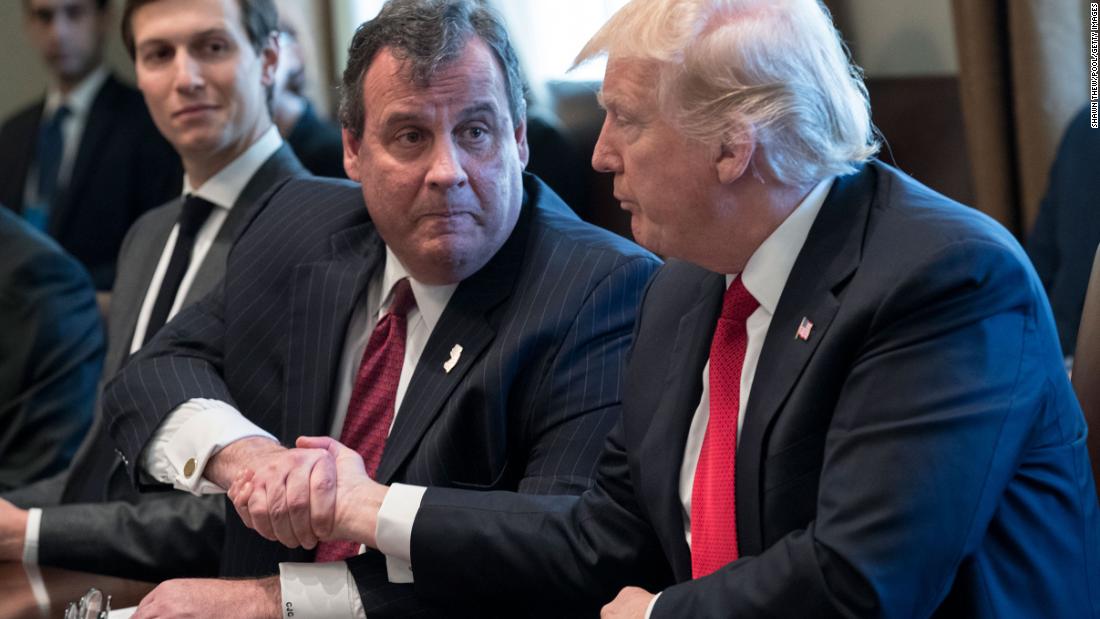 Christie shakes hands with President Trump at the White House in March 2017. Trump announced that Christie &lt;a href=&quot;http://www.cnn.com/2017/03/29/health/christie-opioid-trump-appointment/&quot; target=&quot;_blank&quot;&gt;would take on an advisory role&lt;/a&gt; to help figure out ways the administration can fight the country&#39;s opioid epidemic.