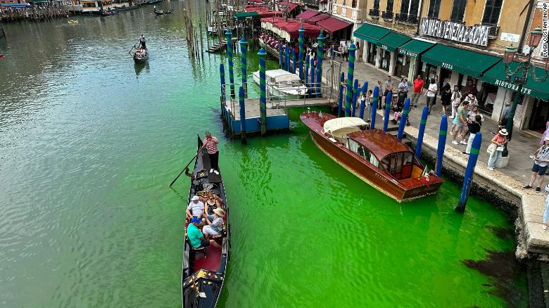 Strange occurrence in Venice's Grand Canal has authorities stumped