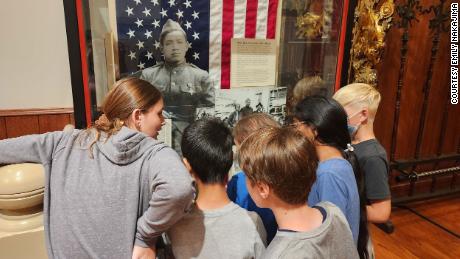 Fourth graders from Oak Avenue Elementary School are seen on a field trip at History San Jose. 