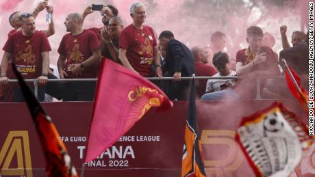 Jose Mourinho is adored by AS Roma fans.