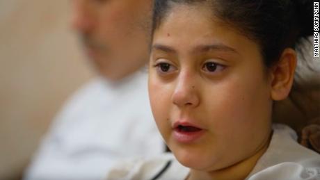 Ten-year-old Rinad Hamdan&#39;s brother was killed in March.