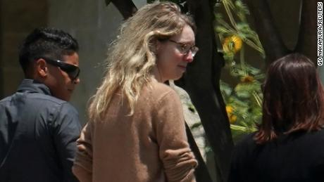 Theranos founder Elizabeth Holmes arrives to begin serving her prison sentence for defrauding investors in the failed blood-testing startup, at the Federal Prison Camp in Bryan, Texas, U.S. May 30, 2023.  