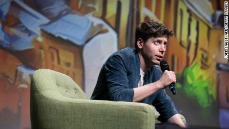 OpenAI CEO Sam Altman addresses a speech during a meeting, at the Station F in Paris on May 26, 2023. Altman, the boss of OpenAI, the firm behind the massively popular ChatGPT bot, said on May 26, 2023, in Paris that his firm&#39;s technology would not destroy the job market as he sought to calm fears about the march of artificial intelligence (AI). (Photo by JOEL SAGET / AFP) (Photo by JOEL SAGET/AFP via Getty Images)