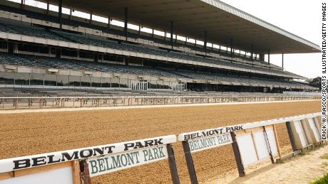 Horse dies at Belmont Park after sustaining injury during race ahead of next week&#39;s Triple Crown finale