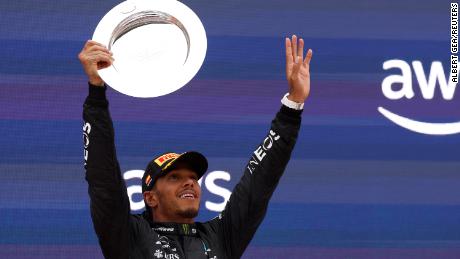 Lewis Hamilton lauds &#39;amazing result&#39; for Mercedes with first double podium of the year, as Max Verstappen wins the Spanish Grand Prix
