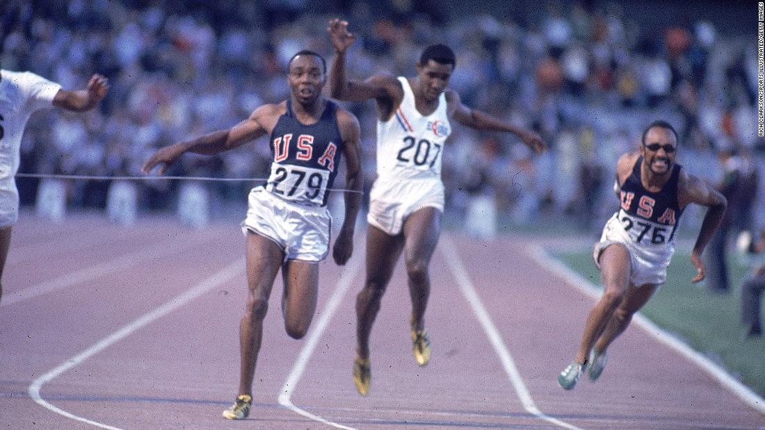 Two-time Olympic gold medalist &lt;a href=&quot;https://www.cnn.com/2023/06/06/sport/jim-hines-sprinter-death-spt-intl/index.html&quot; target=&quot;_blank&quot;&gt;Jim Hines&lt;/a&gt;, second from left, died June 3 at the age of 76, according to World Athletics. In 1968, Hines became the first man to run the 100 meters in under 10 seconds.
