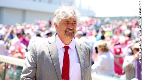 Trainer Steve Asmussen before the 149th running of the Kentucky Oaks on May 5, 2023, at Churchill Downs in Louisville, Kentucky.