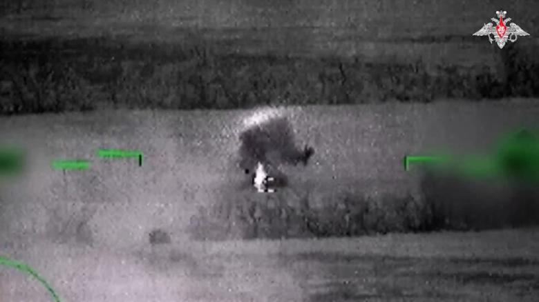 Video allegedly shows Russian chopper destroying Ukrainian reconnaissance vehicles